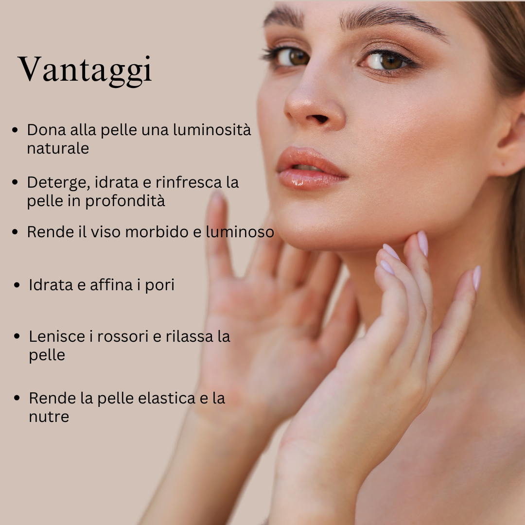 Detergente viso ayurvedico con Mulethi e Zafferano