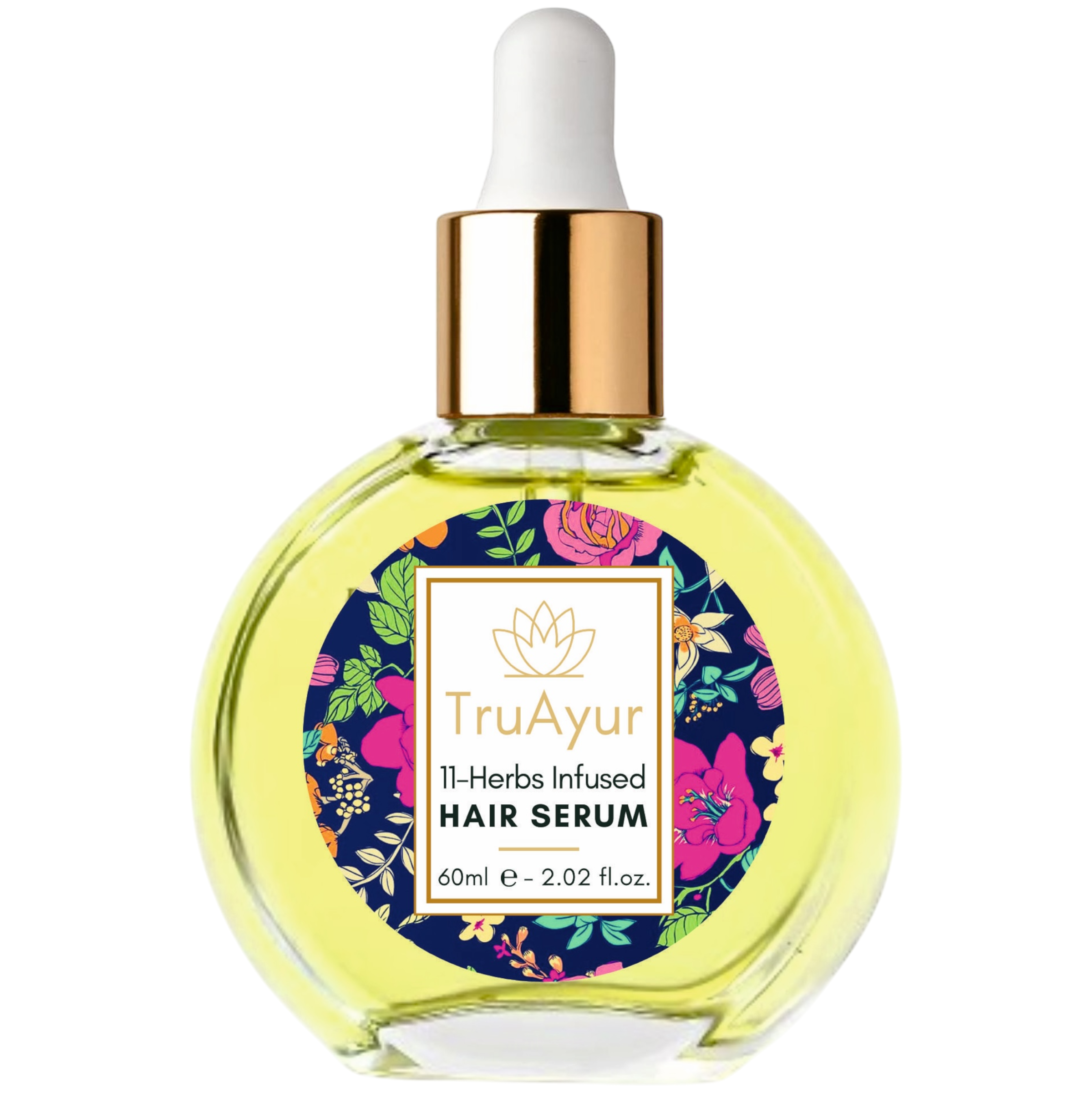 Ayurvedic Hair Serum With 11 Herbs For Stronger Hair, Tamed Frizz