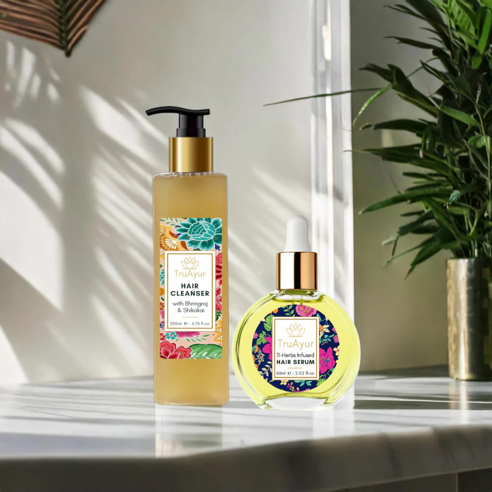 Combinazione di idratazione dei capelli (detergente per capelli e siero per capelli)