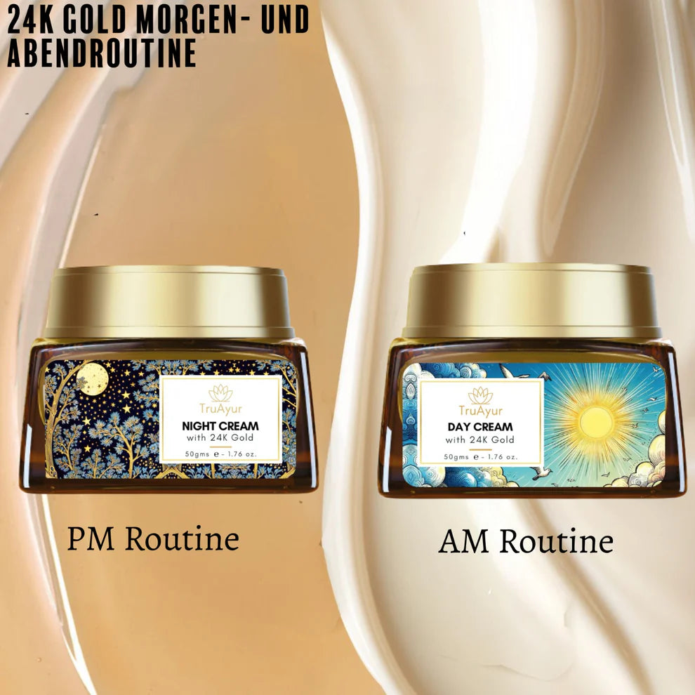 Crema combinata giorno e notte all'oro 24K