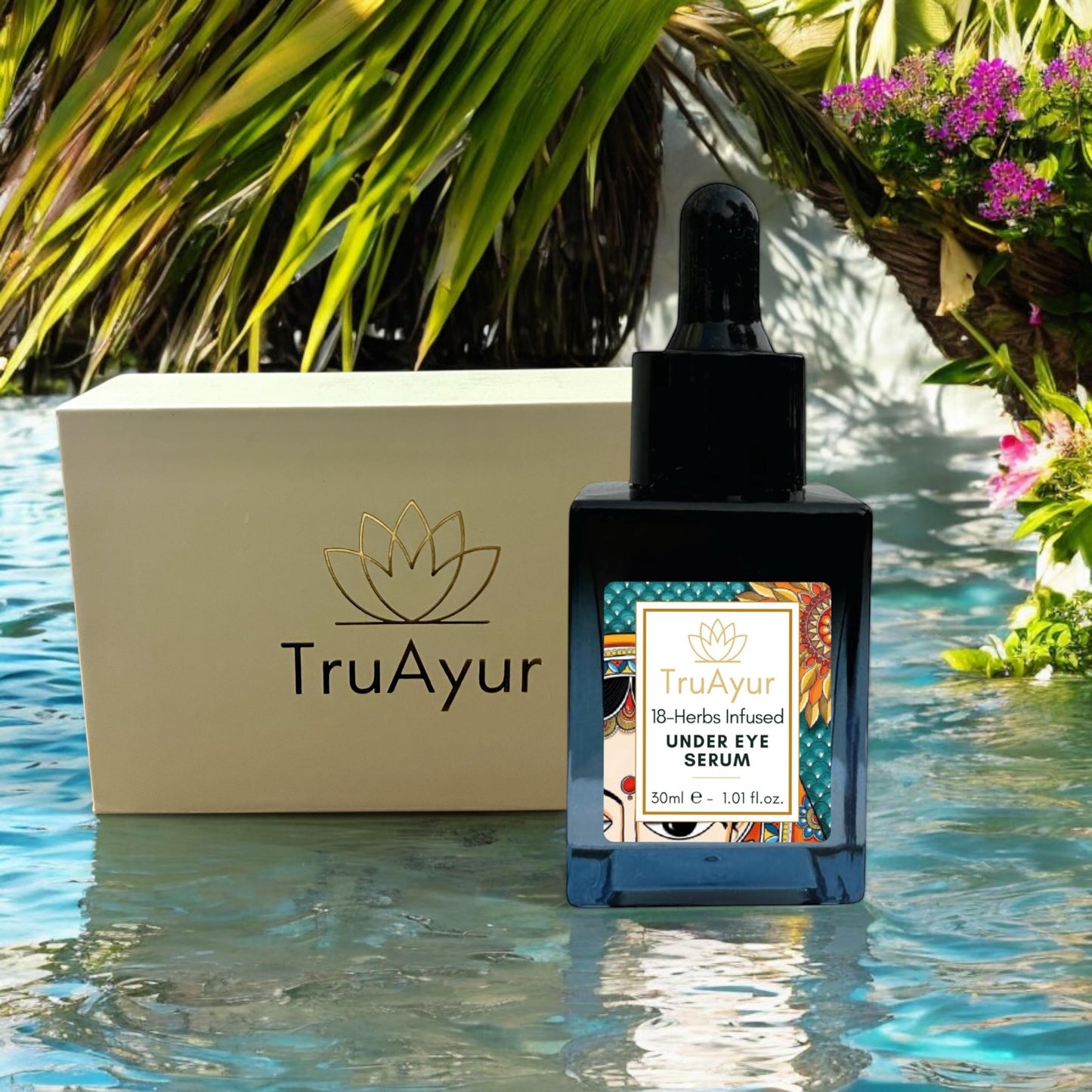 18 Erbe Siero Contorno Occhi Arricchito per Illuminare, Tonificare, Decongestionare e Ridurre le Occhiaie