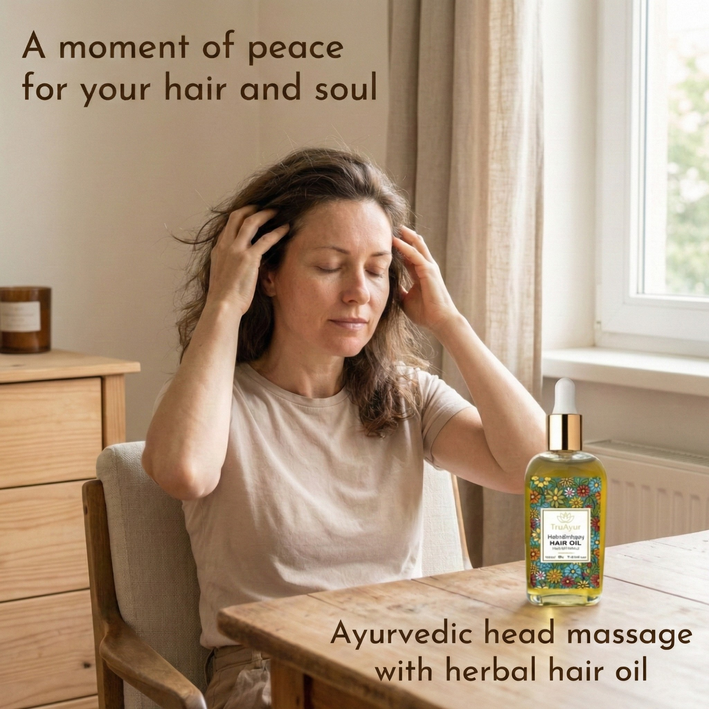 MahaBhringraj Hair Oil with 29 Ayurvedic Herbs for Visibly Thicker Hair, Scalp Nourishment & Relaxation