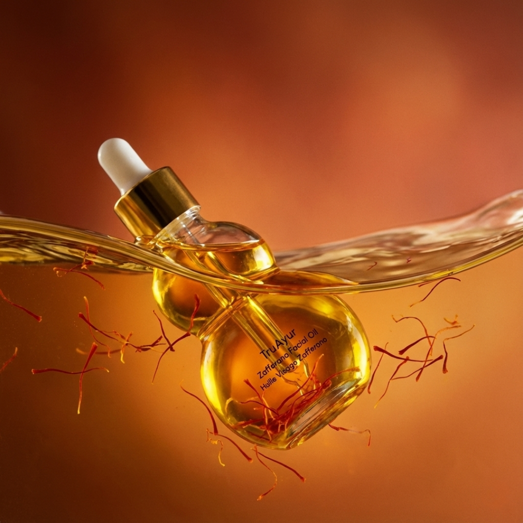 Saffron Face Elixir for 24-Hour Golden Glow, Deep Nourishment & Supple Skin