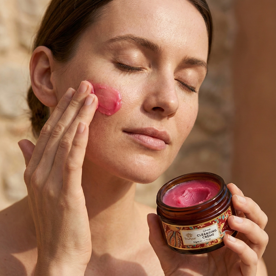 Facial in a Flash – Ayurvedic Ghee Cleansing Crème for Facial Massage