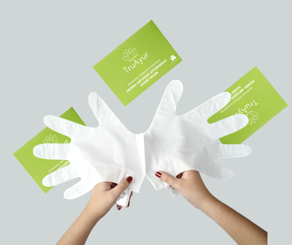 Maschera ayurvedica per le mani alle erbe (Confezione da 2)