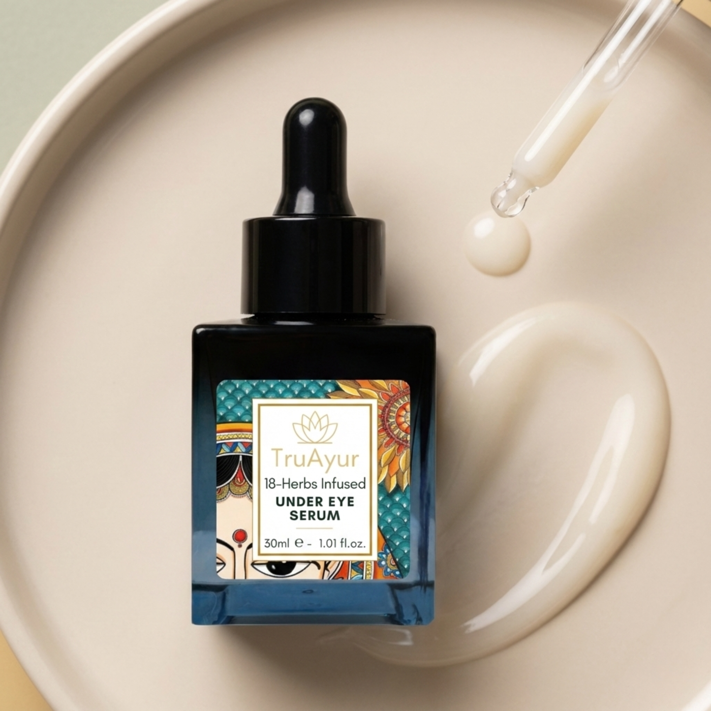 18-Herbs Enriched Under Eye Revival Serum with Licorice Root & Peptides for Brighter, Firmer Under Eyes