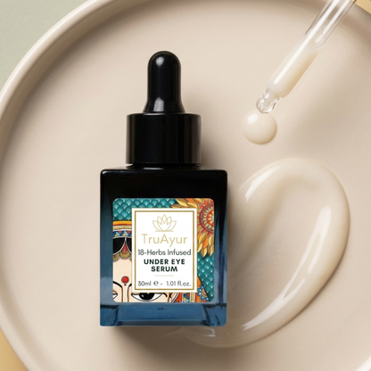 18-Herbs Enriched Under Eye Revival Serum with Licorice Root & Peptides for Brighter, Firmer Under Eyes