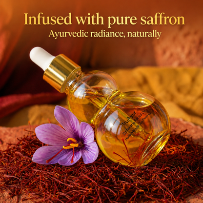 Saffron Face Elixir for 24-Hour Golden Glow, Deep Nourishment & Supple Skin