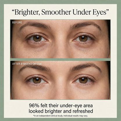 18-Herbs Enriched Under Eye Revival Serum with Licorice Root & Peptides for Brighter, Firmer Under Eyes
