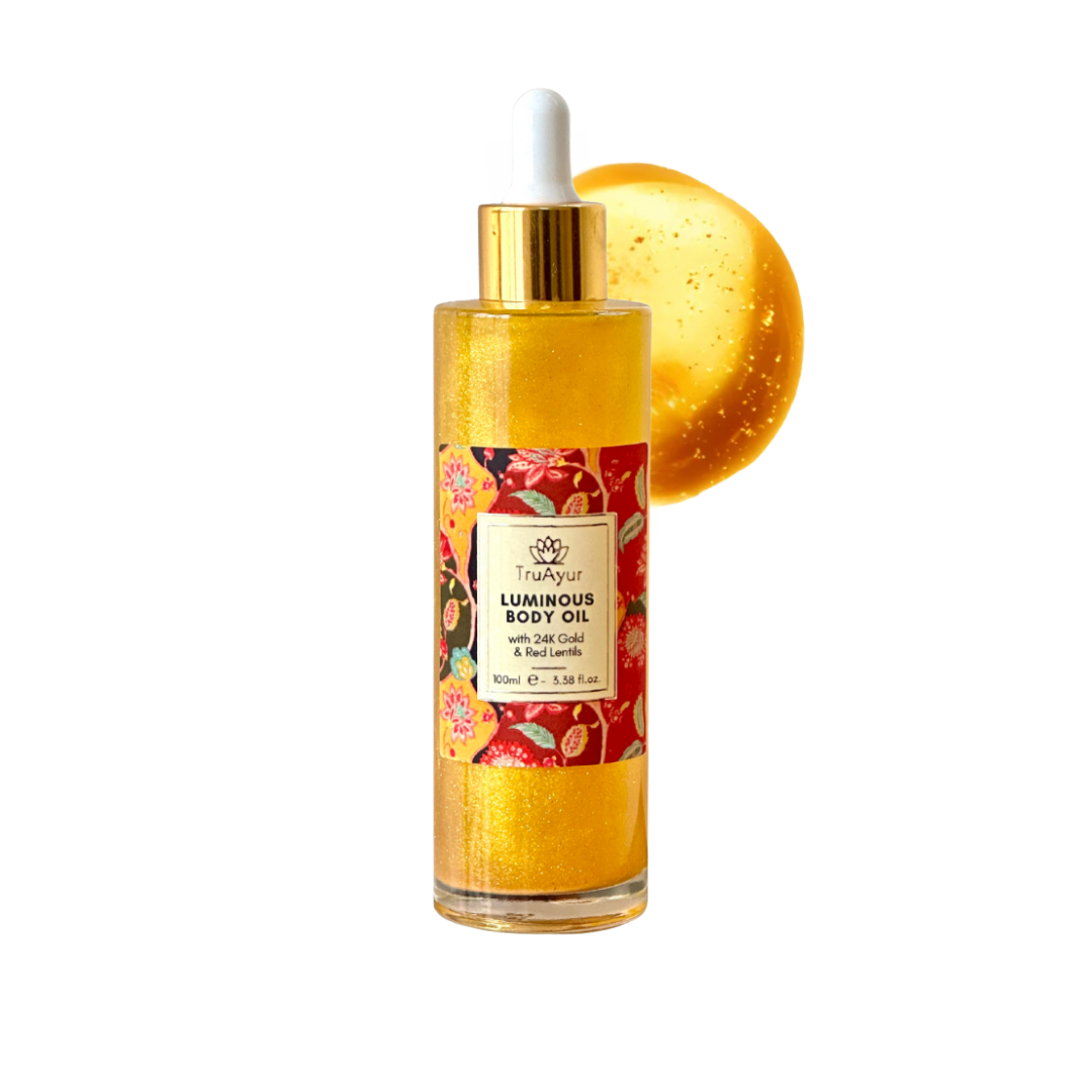 24K gold radiance combo (combination of 24K gold face oil and body oil)