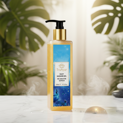 Silky shower gel