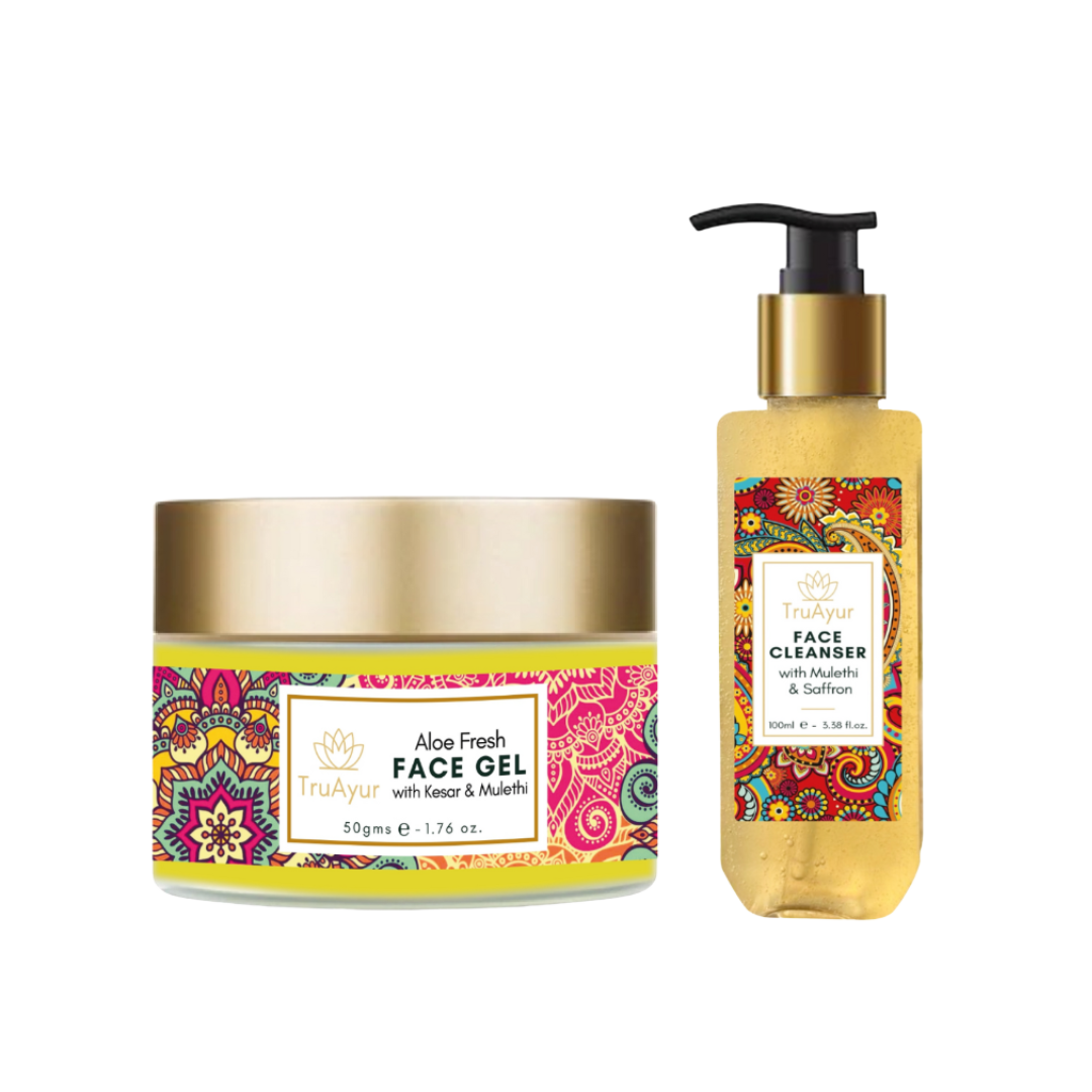 Fresh Face Duo with Kashmir Saffron and Mulethi (Face Wash and Aloe Fresh Face Gel)