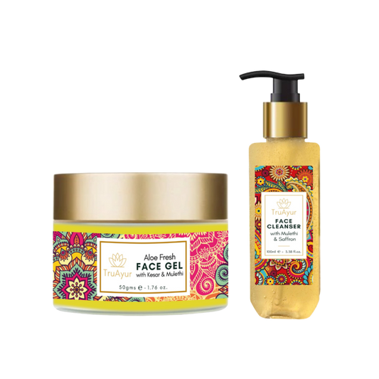Fresh Face Duo with Kashmir Saffron and Mulethi (Face Wash and Aloe Fresh Face Gel)
