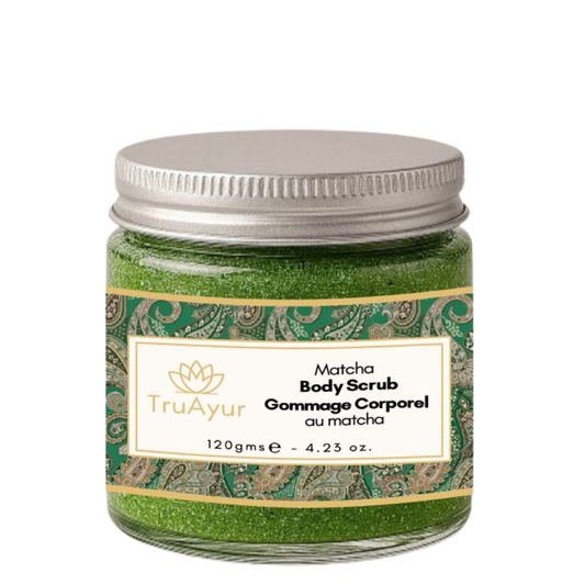 Matcha and Avocado Body Scrub for Intense Moisture and Care