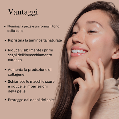24K Oro Crema Giorno Ayurvedica Illuminante con Gotu Kola, Zafferano e Mulethi