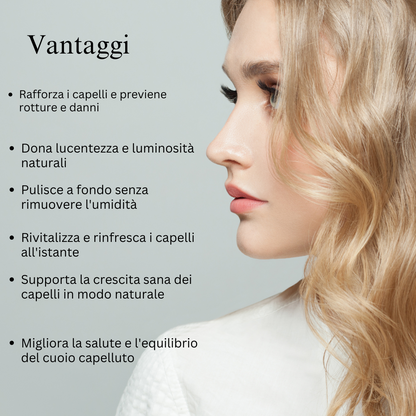 Detergente per capelli ayurvedico con Bhringraj e Shikakai