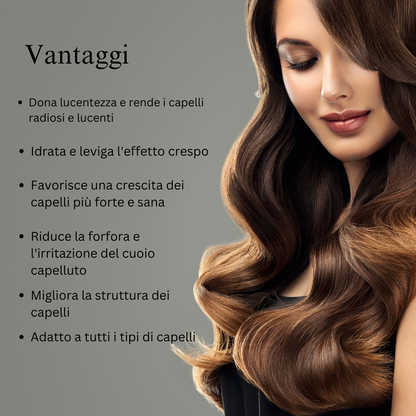 Olio siero per capelli ayurvedico con 11 erbe per capelli più forti, crespo domato e lucentezza radiosa