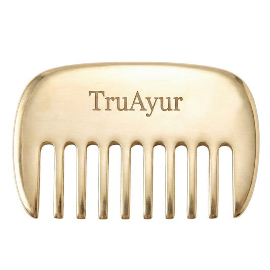 Kansa Hair Comb – Ayurvedic Detoxification for the Scalp and Healthy Hair