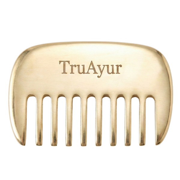 Kansa Hair Comb – Ayurvedic Detoxification for the Scalp and Healthy Hair