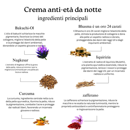 Crema combinata giorno e notte all'oro 24K