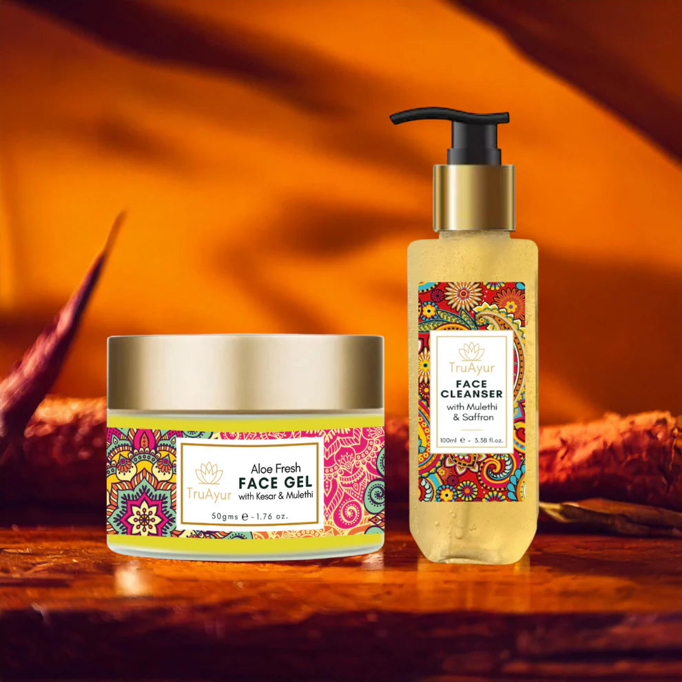 Fresh Face Duo with Kashmir Saffron and Mulethi (Face Wash and Aloe Fresh Face Gel)