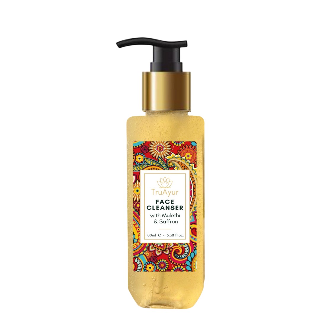 Detergente viso ayurvedico con Mulethi e Zafferano