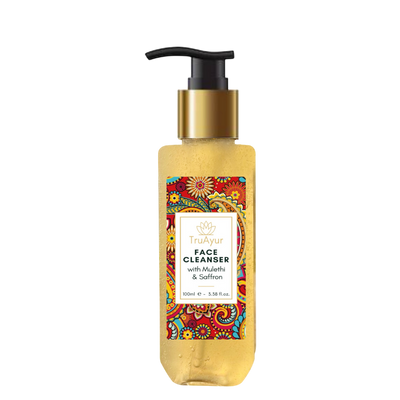 Ayurvedic facial cleanser with Mulethi and Saffron