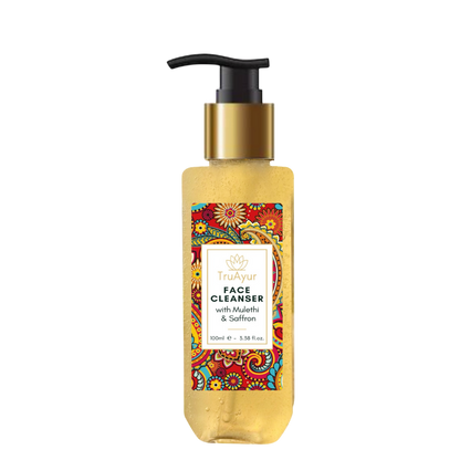 Detergente viso ayurvedico con Mulethi e Zafferano