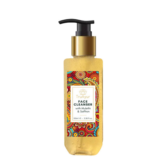 Detergente viso ayurvedico con Mulethi e Zafferano