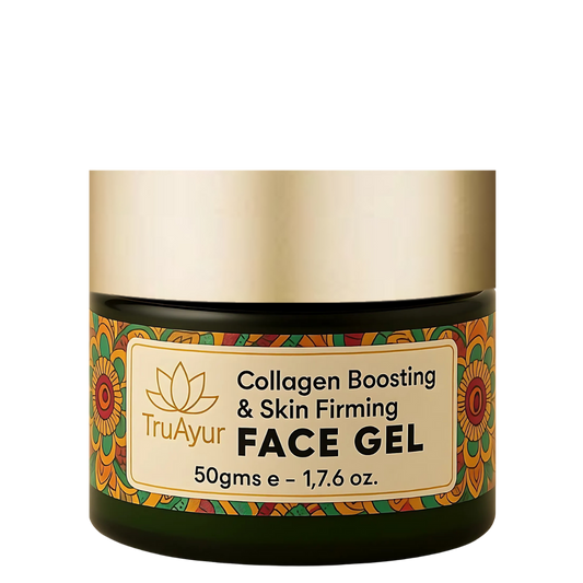 Gel viso rassodante e stimolante del collagene con cicatrice, aloe vera, tè verde e moringa