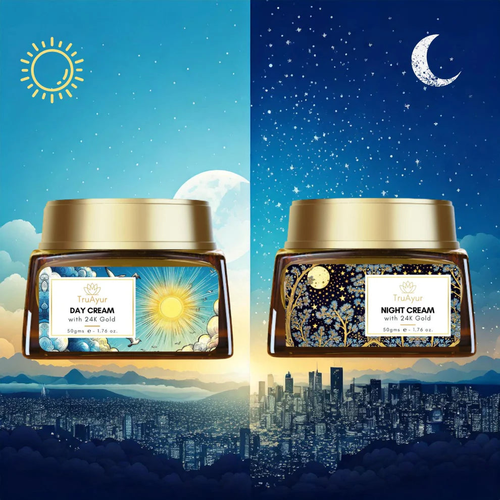 Crema combinata giorno e notte all'oro 24K