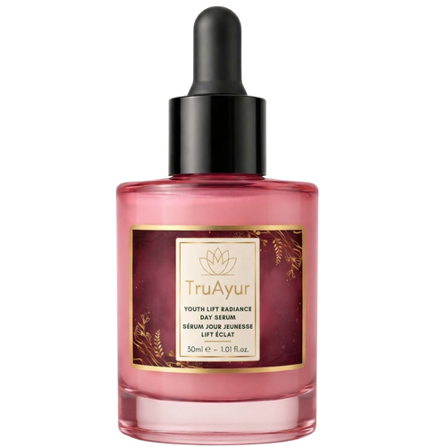 8-Herbs Ayurvedic Radiance Day Serum with Syn-Ake Peptide for deep hydration, all-day glow, and visible firming