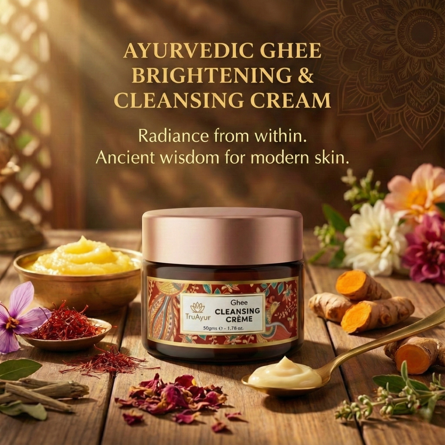 Facial in a Flash – Ayurvedic Ghee Cleansing Crème for Facial Massage