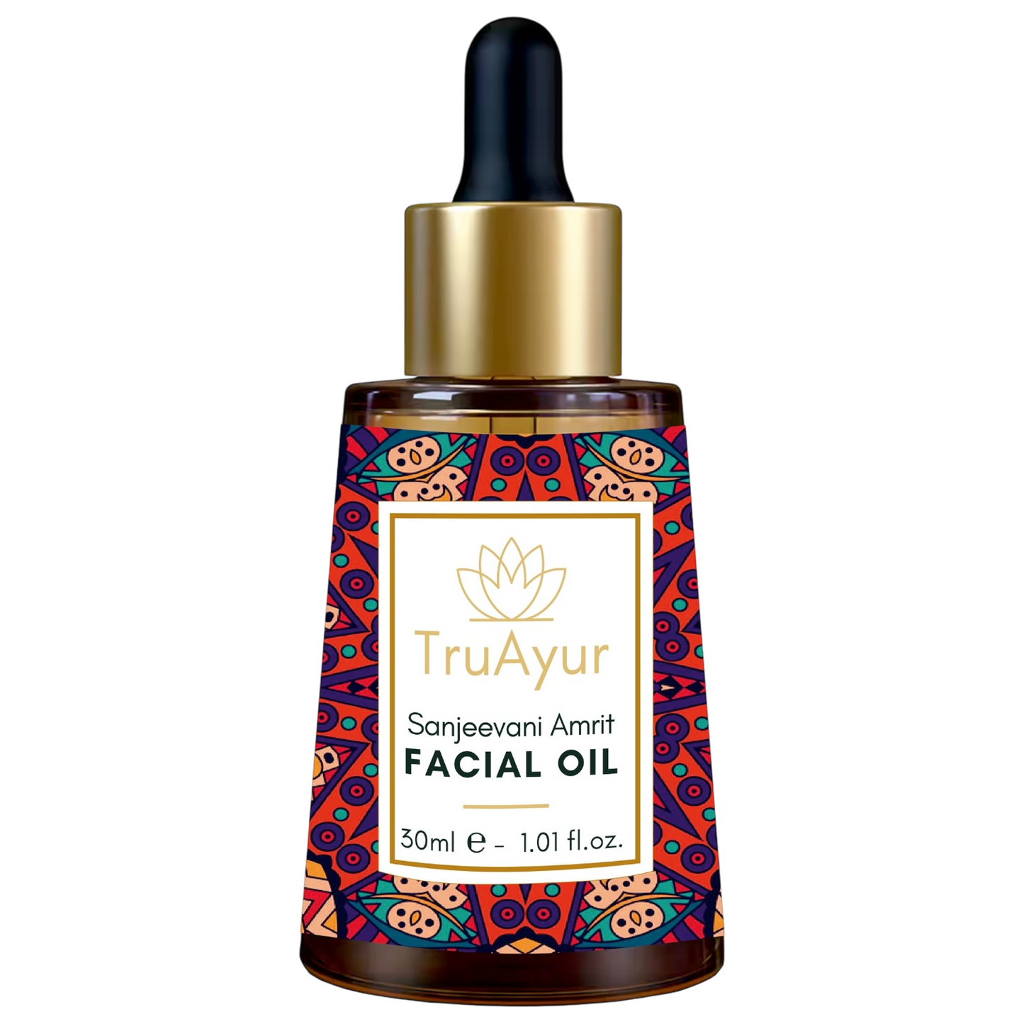 Olio Viso Notte Anti-Aging Ayurvedico con Olio di Bakuchi, Datteri e Litchi